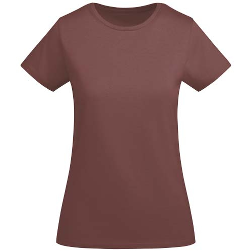 T-shirt personnalisé coton bio 175g femme Breda Roly Rouge pâle
